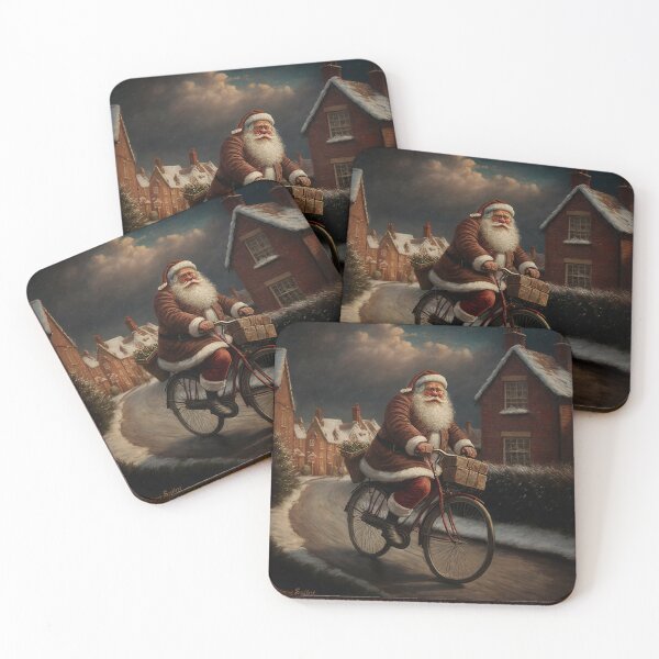 Item preview, Santa Claus Riding a Bike 38 designed and sold by CadenceArt.