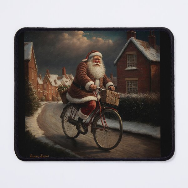 Item preview, Santa Claus Riding a Bike 38 designed and sold by CadenceArt.