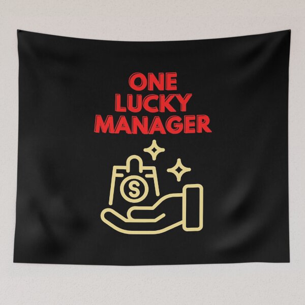Item preview, One lucky manager design designed and sold by DigitalMagShop.