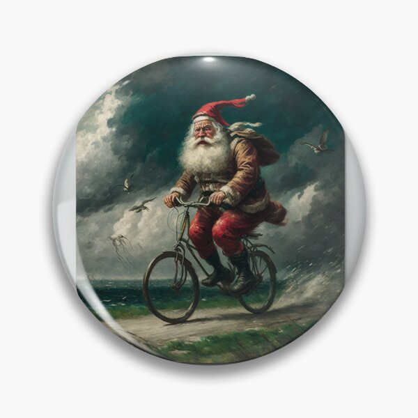 Item preview, Santa Claus Riding a Bike 39 designed and sold by CadenceArt.
