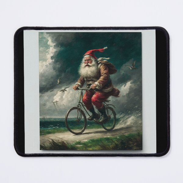 Item preview, Santa Claus Riding a Bike 39 designed and sold by CadenceArt.