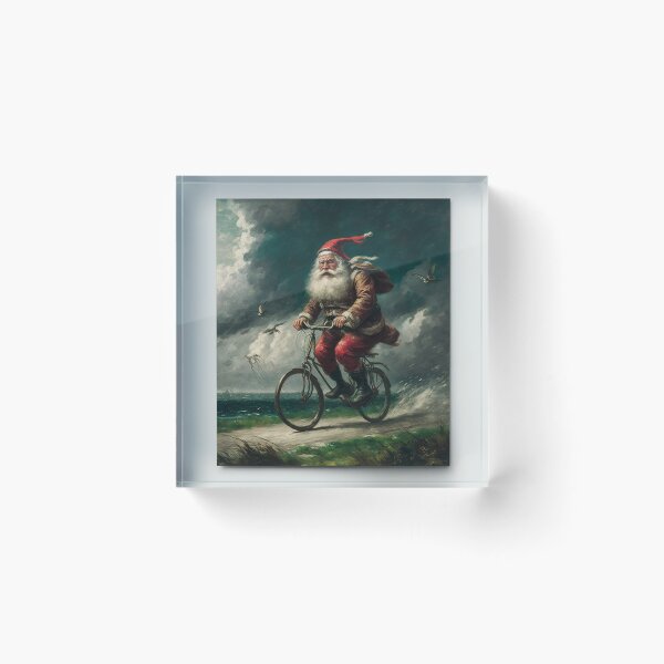 Item preview, Santa Claus Riding a Bike 39 designed and sold by CadenceArt.