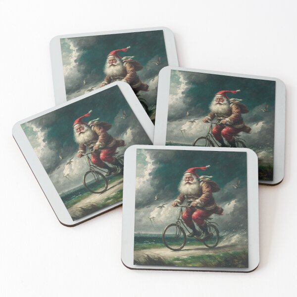 Item preview, Santa Claus Riding a Bike 39 designed and sold by CadenceArt.
