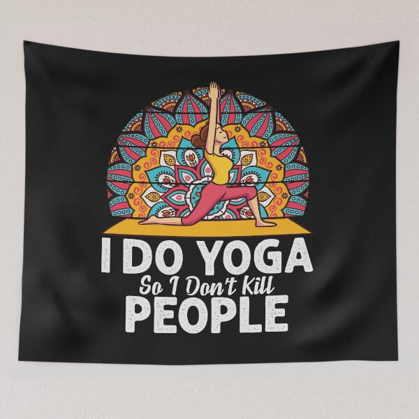 Item preview, I do yoga so I dont kill people :Yoga Lover  designed and sold by remonss.
