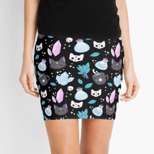 Herb Witch // Black Mini Skirt