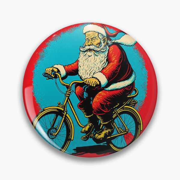 Item preview, Santa Claus Riding a Bike 40 designed and sold by CadenceArt.