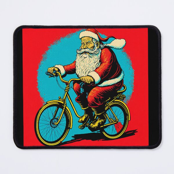 Item preview, Santa Claus Riding a Bike 40 designed and sold by CadenceArt.