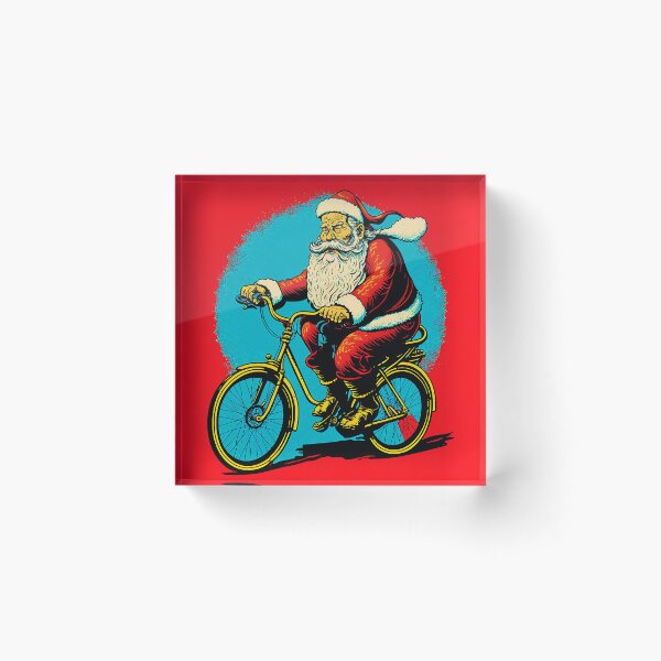Item preview, Santa Claus Riding a Bike 40 designed and sold by CadenceArt.