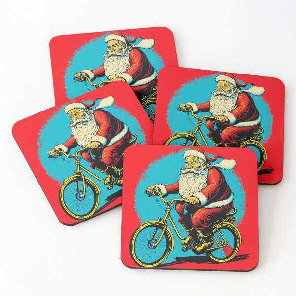 Item preview, Santa Claus Riding a Bike 40 designed and sold by CadenceArt.