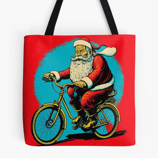 Item preview, Santa Claus Riding a Bike 40 designed and sold by CadenceArt.