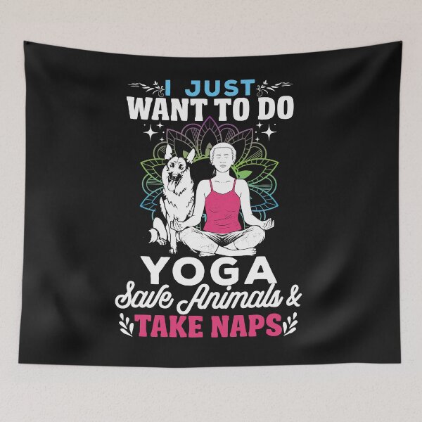 Item preview, I just want to do yoga save animals :Yoga Lover  designed and sold by remonss.