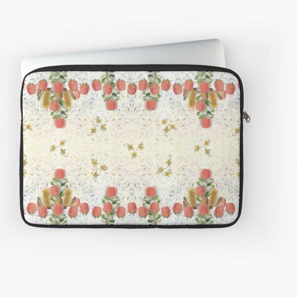 Red and yellow Banksias - yellow Cassia Laptop Sleeve