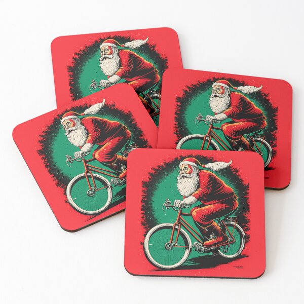Item preview, Santa Claus Riding a Bike 41 designed and sold by CadenceArt.