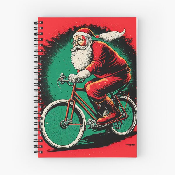 Item preview, Santa Claus Riding a Bike 41 designed and sold by CadenceArt.