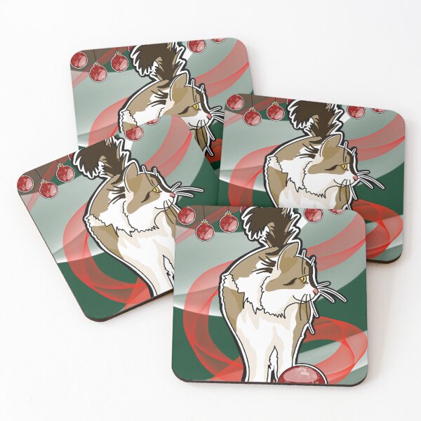 Item preview, Cute playfull Christmas Cat designed and sold by Helscy.