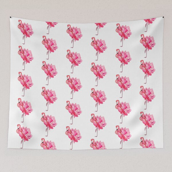 Aperçu de l'œuvre Flamingo Rose Flamant Rose et Fleur créée et vendue par Tammy Winand Arts.