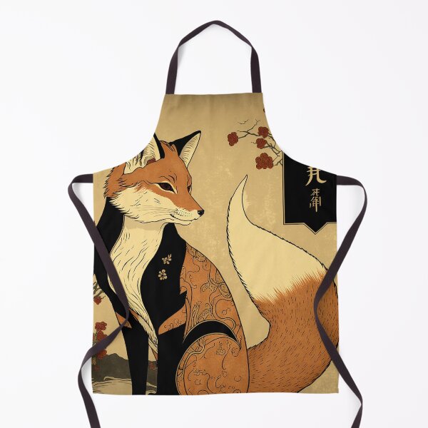 Artikelvorschau, Verzierter japanischer Fuchs entworfen und verkauft von GummywormDesign.