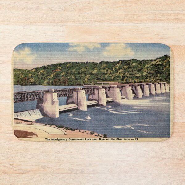Item preview, Vintage Montgomery Locks and Dam on Ohio river designed and sold by aapshop.