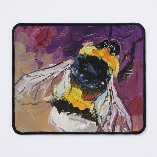 Item preview, Bumblebee On A Flower Oil Painting Print designed and sold by NatalyMak.