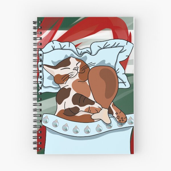 Item preview, Cute Christmas cat in bed designed and sold by Helscy.