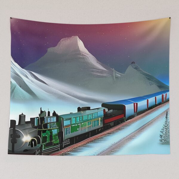 Item preview, Train to the North Pole designed and sold by The Love Quill.