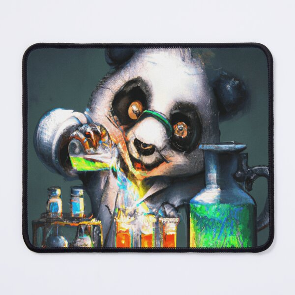 Item preview, Funny Panda Mad Scientist Mixing Sparkling Chemicals  designed and sold by funnyhalloween.