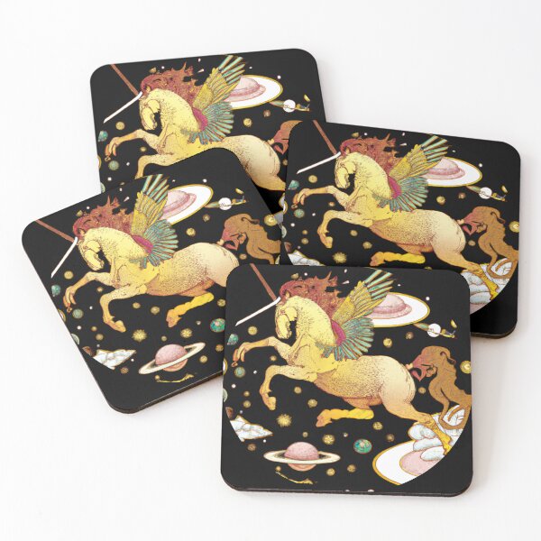Item preview, Golden Unicorn In Saturn designed and sold by GoPublicTeam.