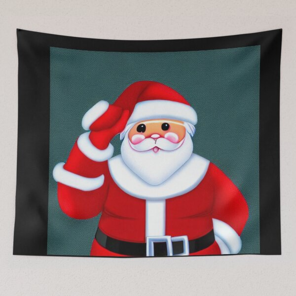 Item preview, Abstraction santa claus painting funny kawaii pink glasses white beard designed and sold by ValleyDream.