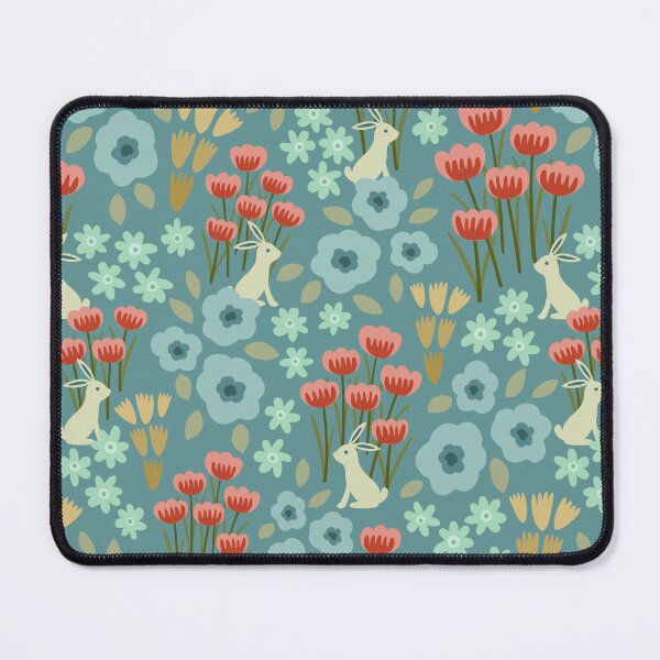 Item preview, Spring bunnies - turquoise designed and sold by Trine Tollefsen.