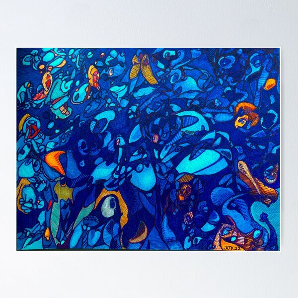 Item preview, Inside My Head - Blue Version designed and sold by jessekruze.