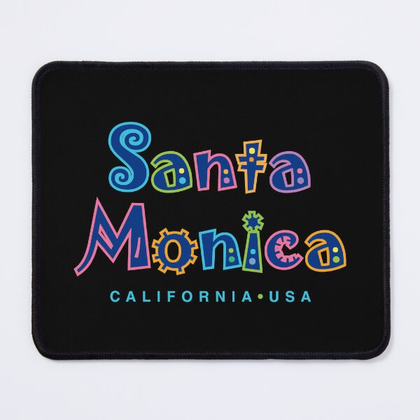 Item preview, Santa Monica California Tropical Typographic Design designed and sold by Futurebeachbum.