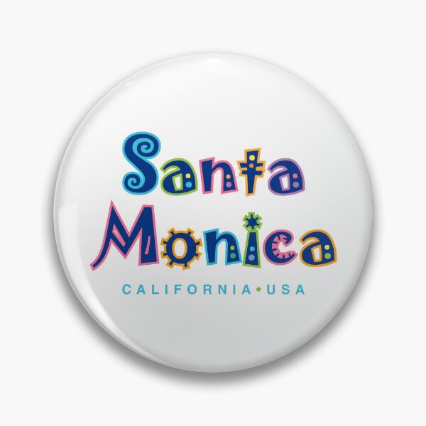 Item preview, Santa Monica California Tropical Typographic Design designed and sold by Futurebeachbum.