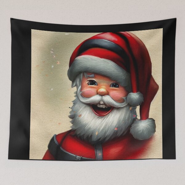 Item preview, Abstraction santa claus,painting,funny kawaii,pink glasses,white beard designed and sold by ValleyDream.