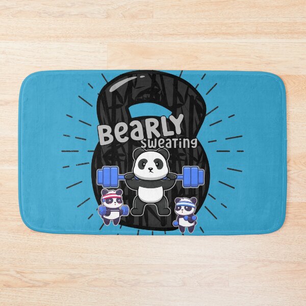 Artikelvorschau, Kawaii Panda Kettlebell Cross Functional Fitness - Bearly Sweating entworfen und verkauft von Gay-Koala.