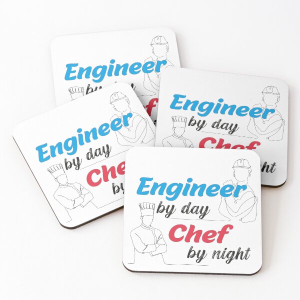 Item preview, Engineer By Day Chef By Night designed and sold by Exosia Shop ⭐⭐⭐⭐⭐.