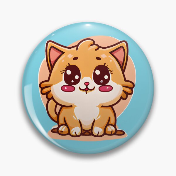 Item preview, Ginger and White Kawaii Kitten designed and sold by ZenEverAI.