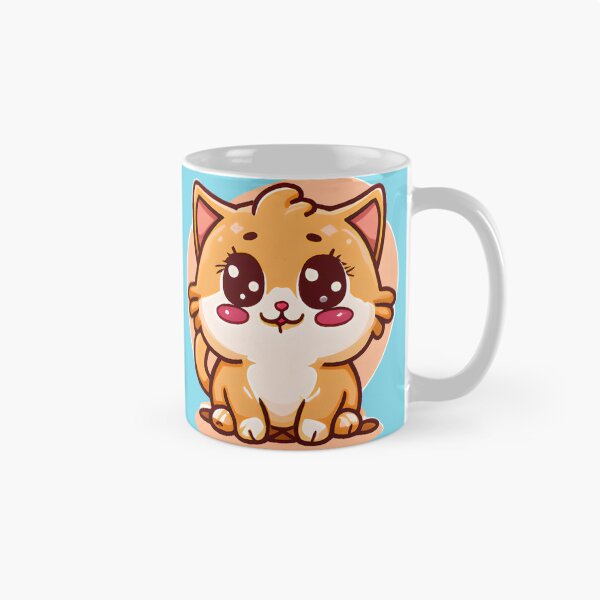 Item preview, Ginger and White Kawaii Kitten designed and sold by ZenEverAI.