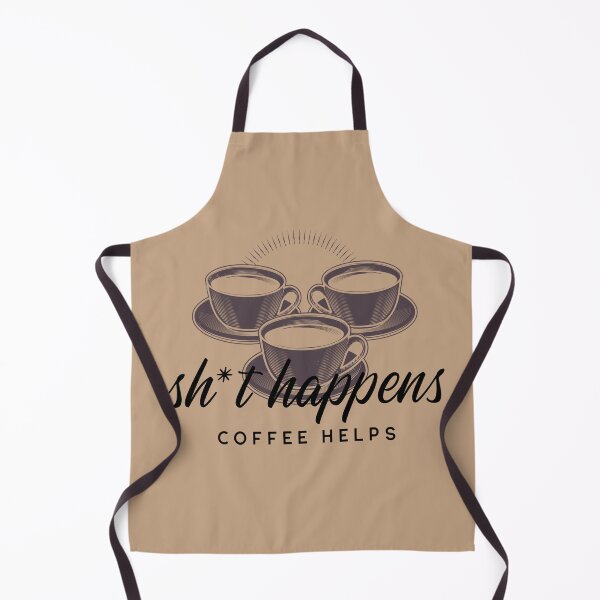 Item preview, Sh*t Happens Coffee Helps Retro Design designed and sold by WonderfullyDC.
