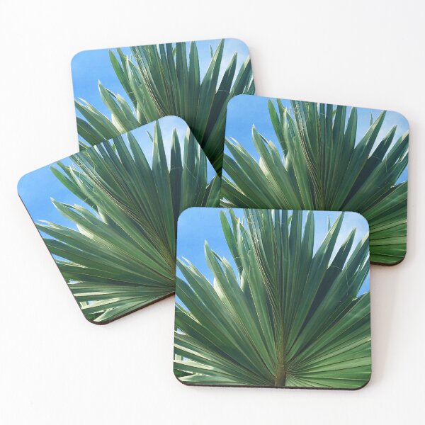 Item preview, Artistic Palm Leaf In Azure Blue Sky designed and sold by DEC02.