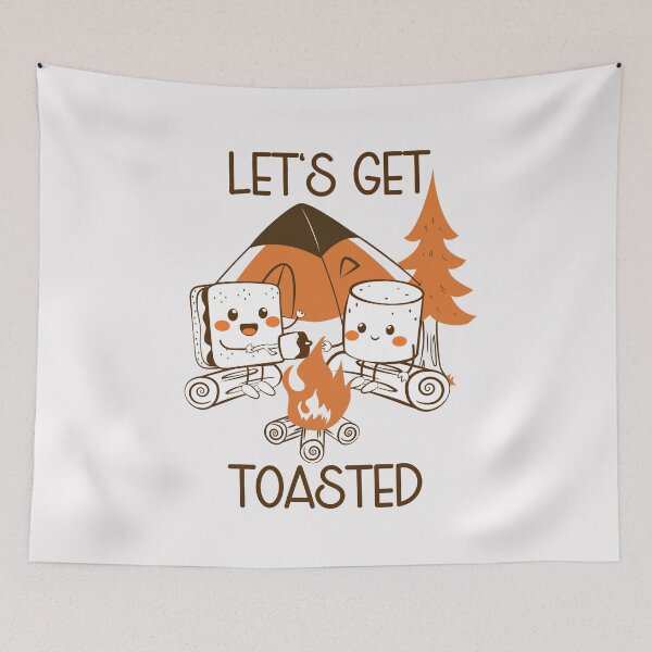Item preview, Funny Camping Let's Get Toasted designed and sold by HappyLifeCreate.