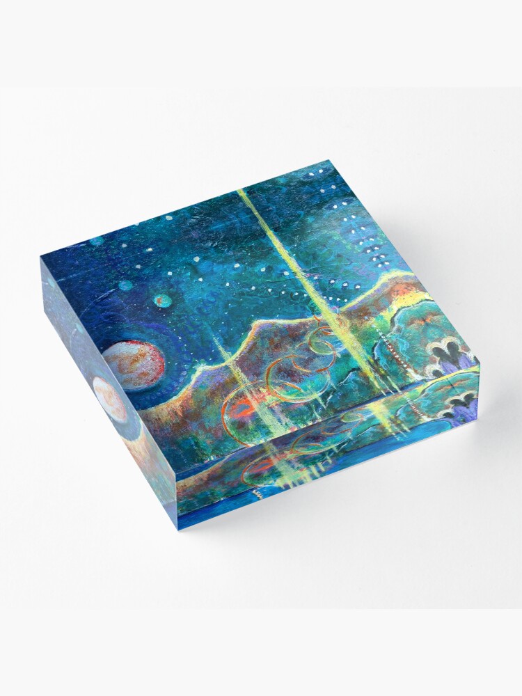 Thumbnail 3 of 5, Acrylic Block, Nighttime Blessings designed and sold by margarettrost.