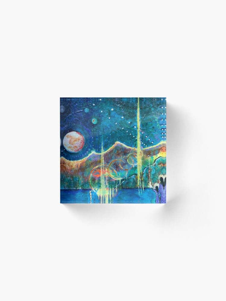 Thumbnail 2 of 5, Acrylic Block, Nighttime Blessings designed and sold by margarettrost.