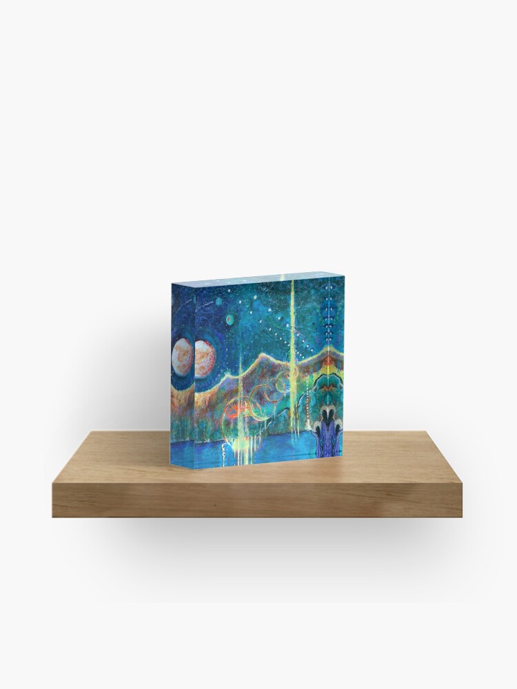 Thumbnail 1 of 5, Acrylic Block, Nighttime Blessings designed and sold by margarettrost.