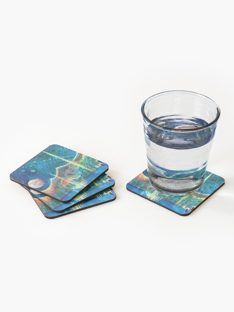 Thumbnail 2 of 5, Coasters (Set of 4), Nighttime Blessings designed and sold by margarettrost.