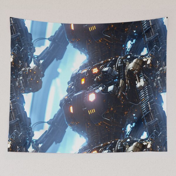 Item preview, Seamless Futuristic Mech VI designed and sold by newdreamsss.