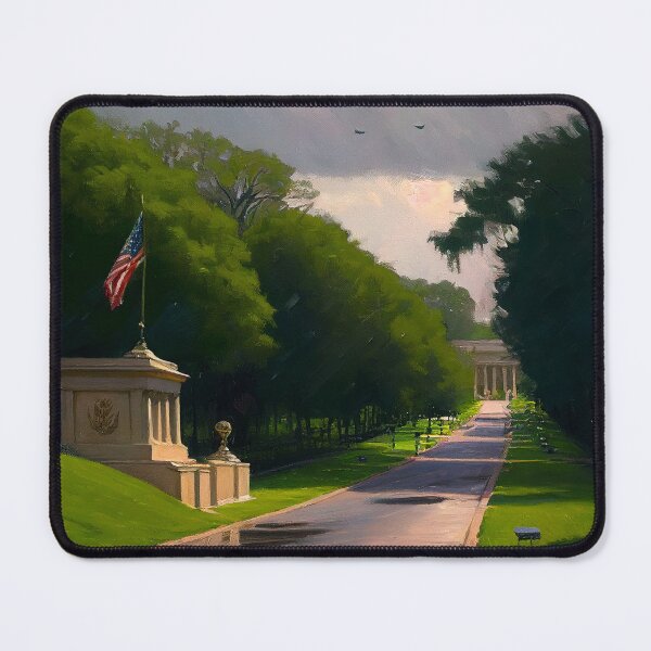 Item preview, Arlington Cemetery on a rainy Memorial Day designed and sold by devwalk92.