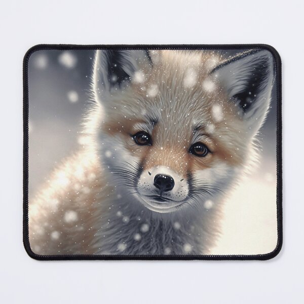 Item preview, Baby Fox in Snow designed and sold by GummywormDesign.