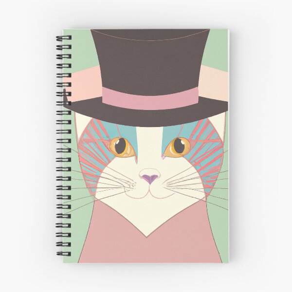 Artikelvorschau, Mr Meow Esquire die Katze mit Hut entworfen und verkauft von PinkCampion.