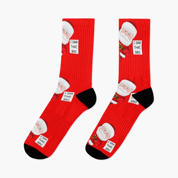 Item preview, Santa Claus I Saw That Bro Santa Claus Sticker designed and sold by Teetans.