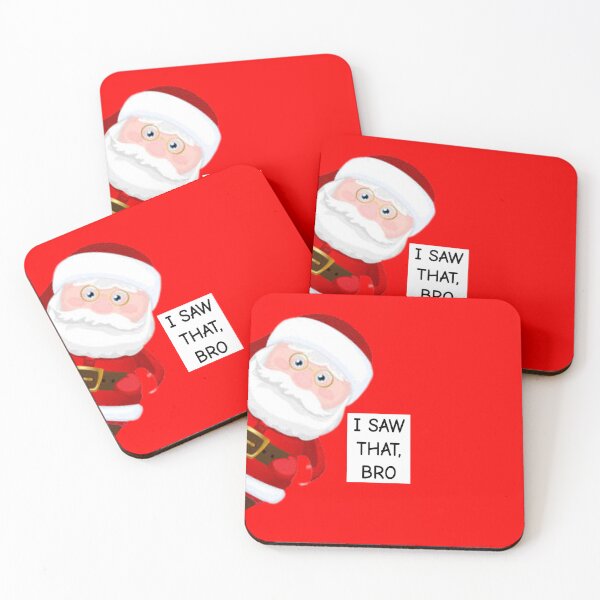 Item preview, Santa Claus I Saw That Bro Santa Claus Sticker designed and sold by Teetans.